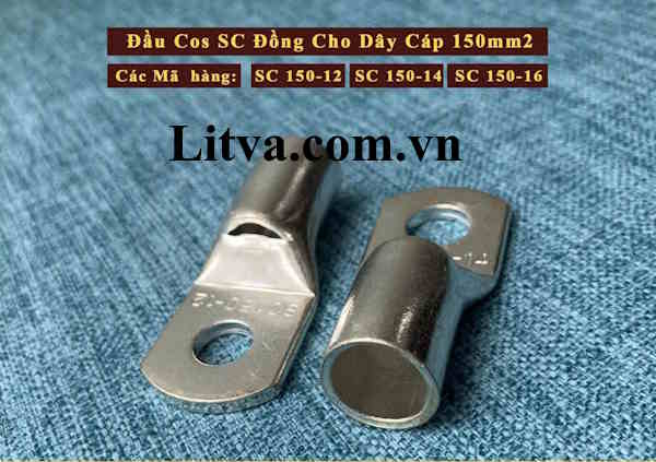 Đầu cos SC 150-12, 150-14, 150-16 dùng cho cáp tiết diện 150mm2