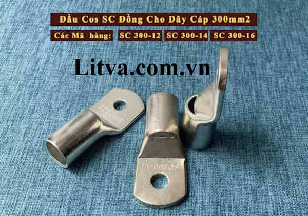 Đầu cos SC 300-14, 300-16 dùng cho cáp tiết diện 300mm2