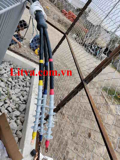 Đầu cáp co ngội trong nhà, ngoài trời 1 pha, 3 pha 24kV 3x400/500mm2 3M
