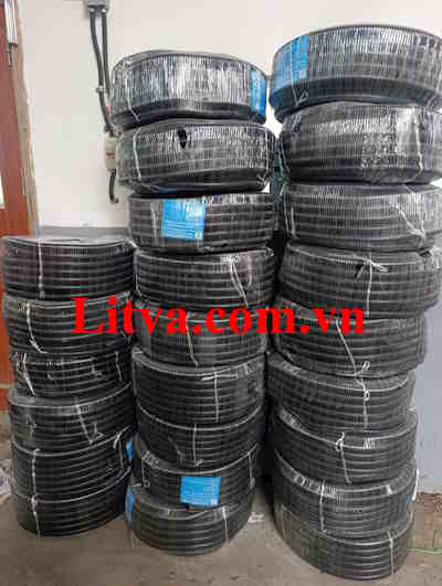 Ống ruột gà lõi thép bọc nhựa PVC phi 1, 2, 3, 4
