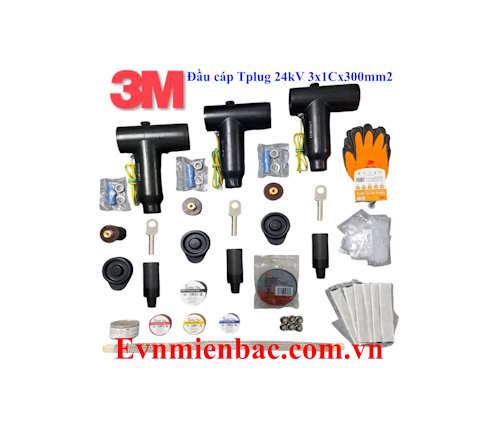 Đầu cáp Tplug 24kV 630A 3x1Cx300mm2 3M