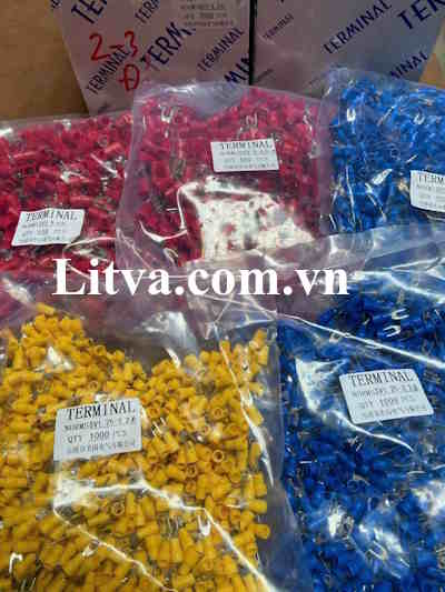 Đầu cos chẻ bọc nhựa SV3-4